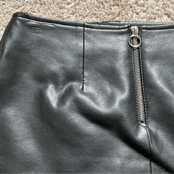 BlankNYC Faux Leather Miniskirt – Black, Size 2 aka 26” Waist, Edgy & Chic Style - Picture 12 of 15